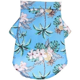 Рубашка для собак и кошек малых и средних пород "СТИЛЬНЫЙ БРО", принт пальмы, размер L