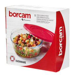 Боркам (Borcam) Форма стеклянная жаропрочная 1,45л, пластмассовая крышка, цветная коробка, Pasabahce (Турция) - Домашняя мода фото 3