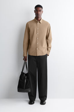 CAMISA DE POPEL?N DE ALGOD?N PIMA RELAXED FIT - H&m фото 11