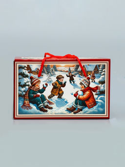 Цена за 2 шт. Подарочная новогодняя коробка Счастливые деньки , Посылка 20?12?12 см - Simaland фото 2