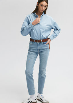 Viola Premium Blue Ac?k Mavi Jean Pantolon