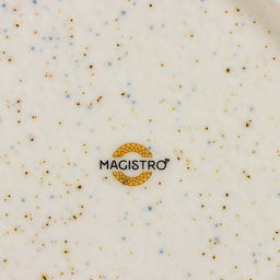 Тарелка для пасты Magistro Poursephona, 140 мл, d=21 см, фарфор, бежевая  фото 6