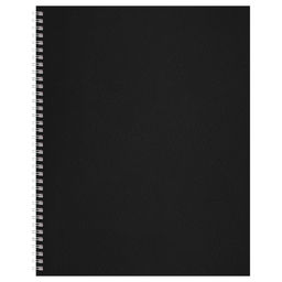 Тетрадь 96л. на спирали BG бумвинил, клетка (Т5гр_бв96к_06640) черная