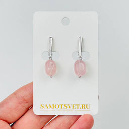 Серьги из Морганита