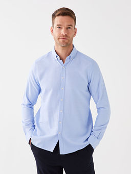 Slim Fit Uzun Kollu Oxford Erkek G?mlek