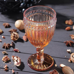 Бокал стеклянный Босфор, 250 мл, 8,516,5 см, цвет градиент золото - Simaland фото 2