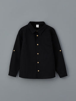 Poplin Erkek ?ocuk G?mlek ve Pantolon 2li