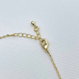 Колье на цепочке с Розовым кварцем 46 см +