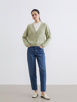 Barrel Fit Kad?n Jean Pantolon