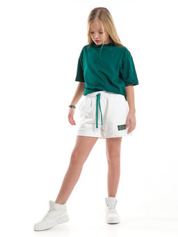 Футболка фисташковая детская хлопок подросткам 22-7627 фисташковый - Mini maxi фото 12