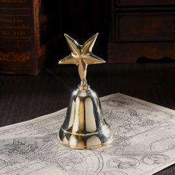 Колокольчик «Звезда», 6.5×6.5×12.5 см, латунь