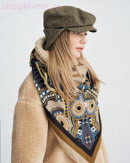 Роберта с ушками твид елка Кепка женская (56-57)