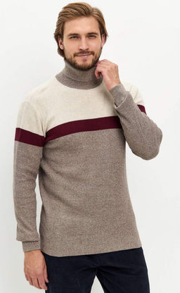 Водолазка мужская P321-15882 бежевая - Primm фото 3