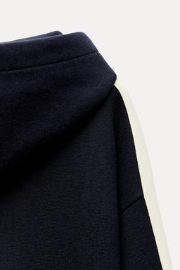 KNIT SWEATSHIRT WITH SIDE STRIPE - Zara фото 5