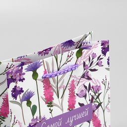 Цена за 2 шт. Пакет подарочный ламинированный, упаковка, «Самой лучшей», S 12 х 15 х 5.5 см