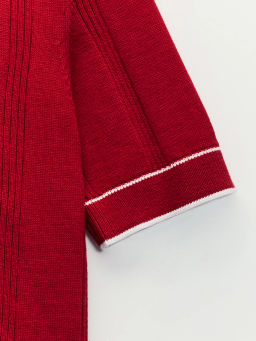 Джемпер поло фактурное с вышивкой / Zarina  фото 4