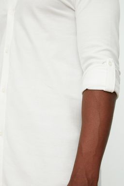 TRENDYOL MAN Siyah Slim Fit Gomlek Yaka Orme Pike Apoletli Rahat Gomlek TMNSS22GO0051 - Trendyolmilla фото 4