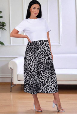 Платье Виттория, вискоза/кулирка До 60 размера - Малина фото 2