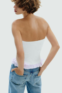 CONTRAST BANDEAU TOP - Zara фото 13