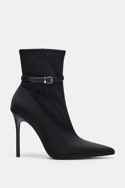 HEELED ANKLE BOOTS WITH BUCKLE - Zara фото 2