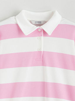 Polo Yaka K?z ?ocuk Sweatshirt