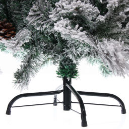 Елка "Заснеженная принцесса" 180 см, ПВХ, леска, резина с белым напылением (838 веток)