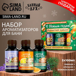 Ароматизаторы для бани «С праздником», 3×100 мл, Банный дух