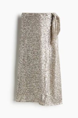 Sequined wrap skirt - H&m фото 5