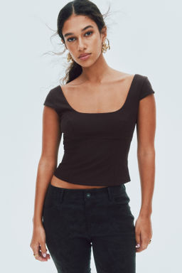 Top con manga japonesa - H&m фото 6