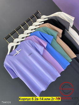 Футболка однотонная женская - Bruno фото 4