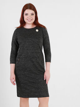 2В 4591.С2 Платье+ брошь - Almond фото 3