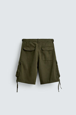 BERMUDA CARGO RELAXED FIT / Khaki - Zara фото 8