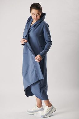 Платье свободного силуэта Футер 2-х ниточный - Relay фото 7