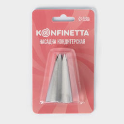Цена за 20 шт. Насадка кондитерская KONFINETTA Открытая звезда, d=3 см, выход 1 см, нержавеющая сталь  фото 5