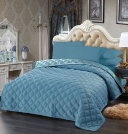 Покрывало Ромб 150х210 Серо-голубой POKARR10