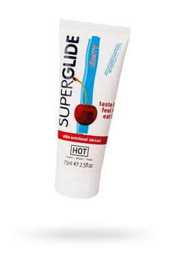 Съедобная смазка на водной основе Superglide для орального секса со вкусом вишни 75 мл
