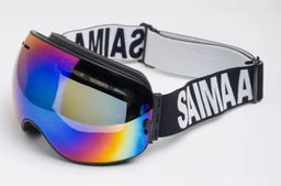 Горнолыжная маска - лыжные очки, зелено-голубой