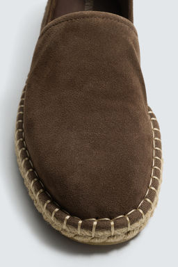 ALPARGATA COMBINADA PIEL / Chocolate - Zara фото 6
