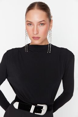 Siyah Drapeli C?tc?tl? Orme Body TPRAW23BD00048