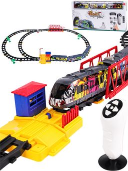 Железная дорога р/у "Граффити поезд 1" длина дороги 374см, 51 дет. (1964760) свет, звук, в коробке