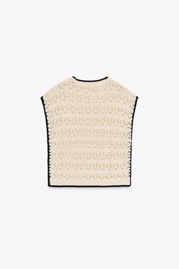 POINTELLE KNIT VEST - Zara фото 5
