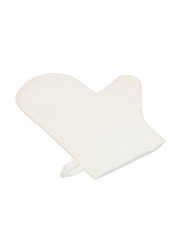 Набор для бани с принтом С новым годом!, 5 предметов: шапка, рукавица, тапочки, коврик, войлок, красный, Банная забава  фото 13