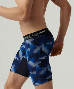 ATLANTIC MH-1202 Трусы шорты Long Performance темно-синий