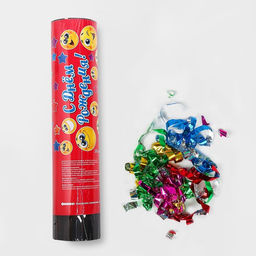 Хлопушка пружинная С днём рождения, смайлики, конфетти, фольга, серпантин, 20 см - Страна карнавалия фото 2