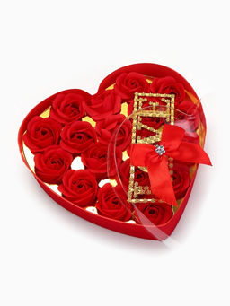 18 мыльных красных роз с надписью в коробке - SB BEAUTY фото 6