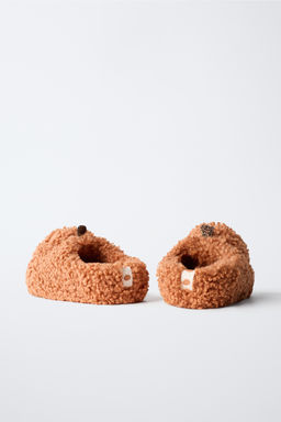 FAUX SHEARLING PUMPKIN SLIPPERS - Zara фото 5