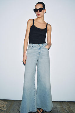 JEANS ZW COLLECTION MAXI WIDEL LEG TIRO BAJO / Azul - Zara фото 4