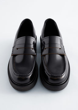 Chunky Leather Loafers - H&m фото 2