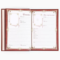 Родословная книга новогодняя «Дед Мороз» 17×2×23.7 см