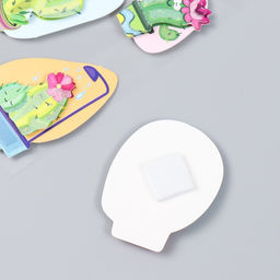 Наклейка картон 2 слоя Кактусы-глазастики 17х12 см - Simaland фото 3